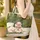 Personalized Three Sheep River Path Pine Tree Scene - Everyday Use Gift for Children Quilted Tote Bag - 4