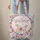 Bunnies Flowers Leaves Butterflies Wreath Name - Keepsake Gift Quilted Tote Bag - 6