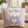 Fox Kits Nuzzling Wildflowers Name Wreath - Wildlife Lover Gift Quilted Tote Bag - 1