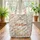 Personalized Nuzzling Bunnies Floral Name - Everyday Nature Lover Gift Quilted Tote Bag - 3