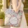 Bunnies Floral Wreath Botanical - Wildlife Lover Gift Quilted Tote Bag - 4
