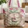 Nuzzling Bunnies Wildflowers Fuchsia Flowers - Everyday Gift for Nature Lover Quilted Tote Bag - 1