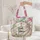 Nuzzling Bunnies Wildflowers Fuchsia Flowers - Everyday Gift for Nature Lover Quilted Tote Bag - 5