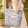 Nuzzling Bunnies Botanical Floral Wreath Your Name - Nature Everyday Gift Quilted Tote Bag - 4