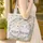 Nuzzling Bunnies Floral Wreath Your Name - Everyday Tote Gift Quilted Tote Bag - 4