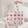Bunny Fuchsia Roses Small Flowers Floral Wreath Personalized Keepsake Gift for Kids Quilted Tote Bag - 5