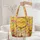 Bunnies Lotus Flowers Floral Wreath - Everyday Essentials - Bunny Lover Gift Quilted Tote Bag - 5