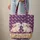 Nuzzling Bunnies Pink Flowers Personalized - Spring Everyday Tote Gift Quilted Tote Bag - 6