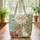 Fox Bunny Woodland Animals Floral Wreath Your Name - Nature Lover Gift Quilted Tote Bag - 3