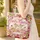 Personalized Nuzzling Fawns Floral Wreath Wildflowers - Nature Lover Everyday Gift Quilted Tote Bag - 4