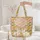 Nuzzling Bunnies Floral Wreath Your Name - Nature Lover Everyday Use Gift for Her Quilted Tote Bag - 5