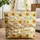 Nuzzling Bunnies Sunflowers Wildflowers Personalized - Wildlife Lover Gift Quilted Tote Bag - 1