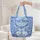 Bunnies Wildflower Scroll Paisley - Everyday Carry Item Quilted Tote Bag - 5