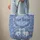 Bunnies Wildflower Scroll Paisley - Everyday Carry Item Quilted Tote Bag - 6