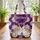 Nuzzling Rabbits Wildflower Chrysanthemum - Everyday Tote for Rabbit Lover Quilted Tote Bag - 3