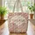 Bunnies Wildflower Floral Wreath Botanical - Everyday Tote Gift Quilted Tote Bag - 3