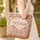 Bunnies Wildflower Floral Wreath Botanical - Everyday Tote Gift Quilted Tote Bag - 4