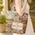 Antique Vintage Book Stacks Wildflowers Scene - Book Lover Everyday Tote Gift Quilted Tote Bag - 4