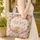 Bear Cub Bunny Wildflower Folk Art Floral Sprigs - Everyday Tote Quilted Tote Bag - 4