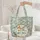Fox Bunny Nuzzling Wild Berries Floral Your Name Hoop - Wildlife Lover Gift Quilted Tote Bag - 5