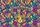 Cat Face Interwoven Spirals Fluid Color Blocks - Cat Lover Everyday Lifestyle Gift Quilted Tote Bag - 7