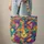 Cat Face Interwoven Spirals Fluid Color Blocks - Cat Lover Everyday Lifestyle Gift Quilted Tote Bag - 6