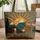 Mountain Sunset Pine Trees Western Wood Sign - Everyday Travel Adventure Gift Quilted Tote Bag - 1