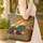 Mountain Sunset Pine Trees Western Wood Sign - Everyday Travel Adventure Gift Quilted Tote Bag - 4