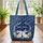 Nuzzling Bunnies Lily-of-the-Valley Wreath - Everyday Tote Quilted Tote Bag - 3