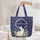 Bunny Lily-of-the-Valley Botanical Wreath Foliage Wildlife Lover Gift Quilted Tote Bag - 5