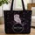Gothic Owl Blossom Vine - Wildlife Lover Gift Quilted Tote Bag - 1