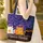 Three Halloween Cats Night Sky Personalized Name - Spooky Season Gift for Cat Lover Quilted Tote Bag - 4