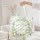 Tropical Birds Nuzzling Plumeria Floral Wreath - Nature Lover Gift Quilted Tote Bag - 5