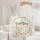 Nuzzling Bunny Bear Wildflowers Floral Wreath Name Daisies - Everyday Lifestyle Tote Quilted Tote Bag - 5