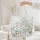 Your Name Ribbon Nuzzling Bunnies Scattered Wildflowers Leaves - Nature Lover Gift Quilted Tote Bag - 5