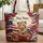 Brown Bear Cub Patriotic Floral American Flag - Independence Day Home Decor Gift Quilted Tote Bag - 1