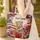 Brown Bear Cub Patriotic Floral American Flag - Independence Day Home Decor Gift Quilted Tote Bag - 4
