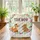 Woodland Fox Bunny Bear Wildflower Name Wreath - Everyday Tote Friend Gift Quilted Tote Bag - 3
