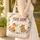 Woodland Fox Bunny Bear Wildflower Name Wreath - Everyday Tote Friend Gift Quilted Tote Bag - 4