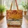 Sleeping Orange Tabby Cat Books Autumn - Personalized Reader Gift Quilted Tote Bag - 3