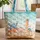 Personalized Your Name Starfish Scallop Conch Shells - Beach Lover Gift Quilted Tote Bag - 1
