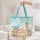 Personalized Your Name Starfish Scallop Conch Shells - Beach Lover Gift Quilted Tote Bag - 5