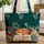 Personalized Fox Books Lily of the Valley - Reading Gift for Book Lover Quilted Tote Bag - 1