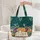 Personalized Fox Books Lily of the Valley - Reading Gift for Book Lover Quilted Tote Bag - 5