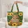Happy Brown Bear Cub Golden Sunflowers Dahlia Rustic Sign - Nature Lover Home Decor Gift Quilted Tote Bag - 5