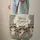 Three Raccoons Floral Name Wreath Forest Leaves Berries - Wildlife Lover Tote Gift Quilted Tote Bag - 6