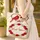 Cardinals Intertwining Heart Branches Red Rose Wreath - Wildlife Lover Gift Quilted Tote Bag - 4