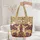 Standing Fawns Floral Leaves Blossoms - Wildlife Lover Everyday Tote Quilted Tote Bag - 5