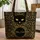 Black Cat Personalized Medallion Dark Academia Lifestyle Cat Lover Gift Quilted Tote Bag - 1