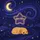 Golden Retriever Puppy Sleeping Starry Night Moon - Name Star Dog Lover Gift Quilted Tote Bag - 7